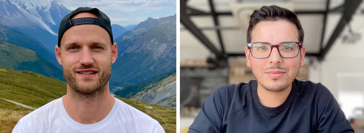 Edwin and Vicente about Offload therapy tools